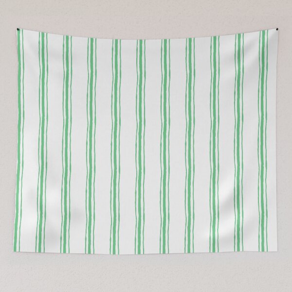 Item preview, Hand Drawn Summer Stripe White and Green designed and sold by Dally-Dabble.