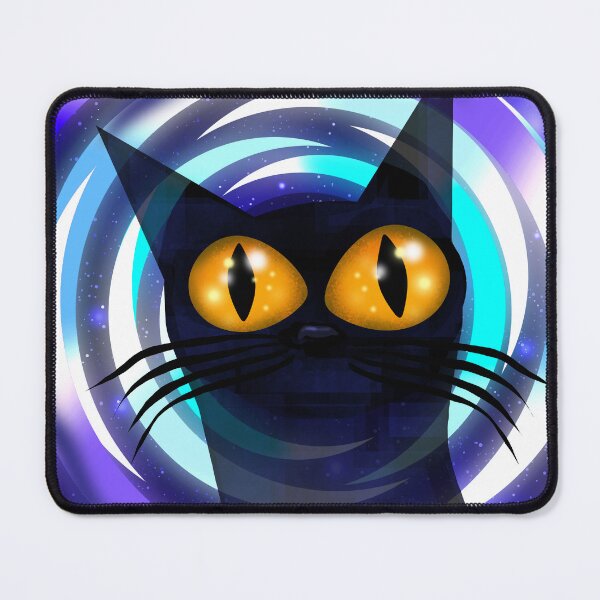 Item preview, Black Cat with Hypnotic Eyes designed and sold by Andrew Hitchen.