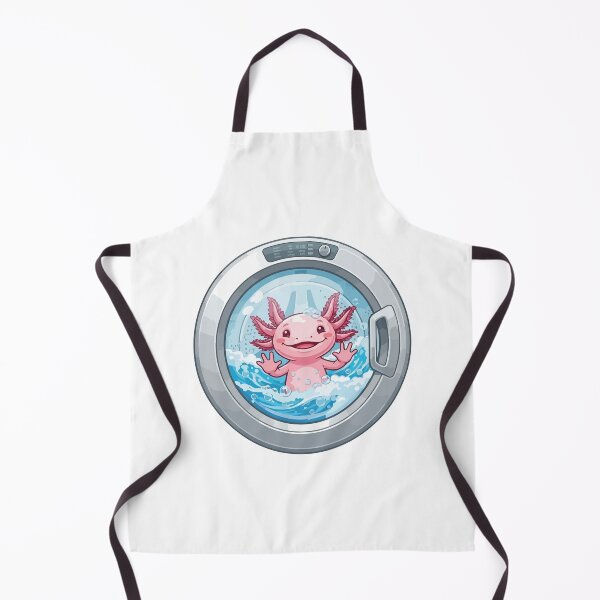Item preview, Cute Axolotl Peeking From Washing Machine Window designed and sold by ArcApparel2020.