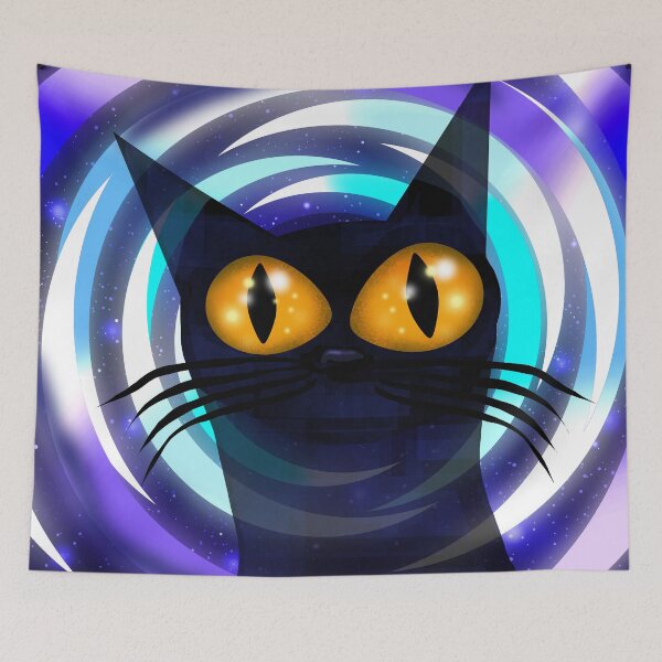 Item preview, Black Cat with Hypnotic Eyes designed and sold by Andrew  Hitchen.