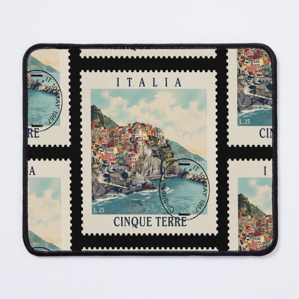 Item preview, Cinque Terre Italy Coastal Postage Stamp Sticker designed and sold by stickercuffs.