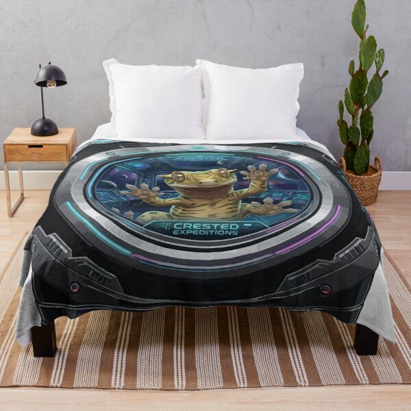 Item preview, Crested Gecko Peeking Futuristic Space Porthole designed and sold by ArcApparel2020.