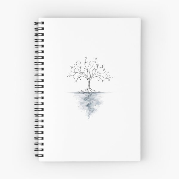 Item preview, Mystical Tree of Life Watercolor Silhouette designed and sold by NewVibeStudio.