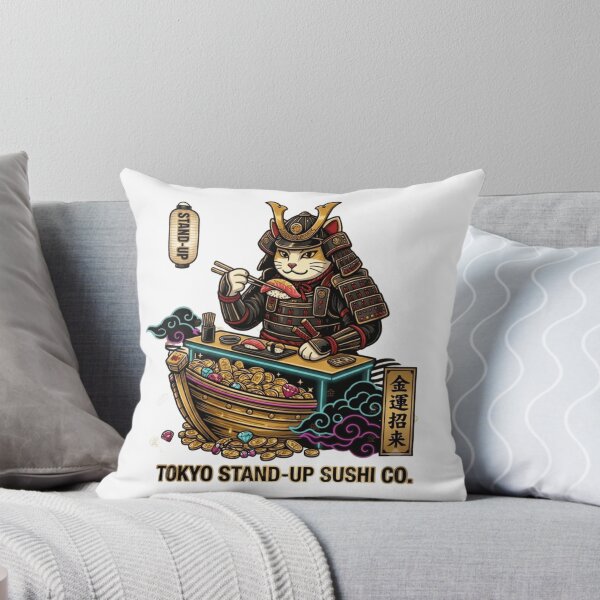 Item preview, Tokyo Stand-Up Sushi Co. | Cyber Samurai Lucky Cat Wealth Charm designed and sold by SAMURAI-KAMON.