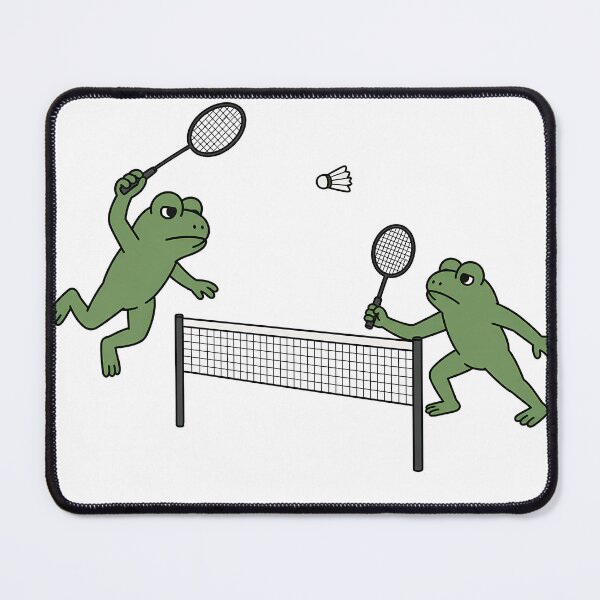 Item preview, Badminton Frog designed and sold by FrogNormal.