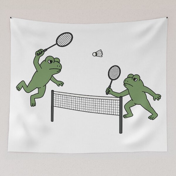 Item preview, Badminton Frog designed and sold by FrogNormal.