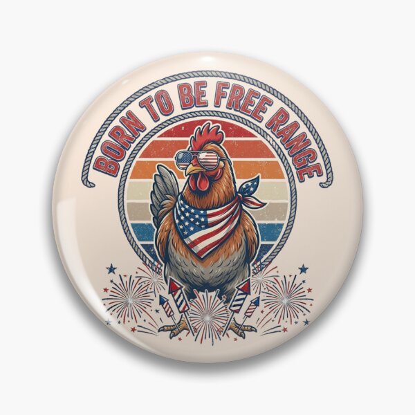 Item preview, Retro Vintage Patriotic Farm Animal Independence Day Funny Freedom Chicken July 4th Gift designed and sold by Im-Ara.