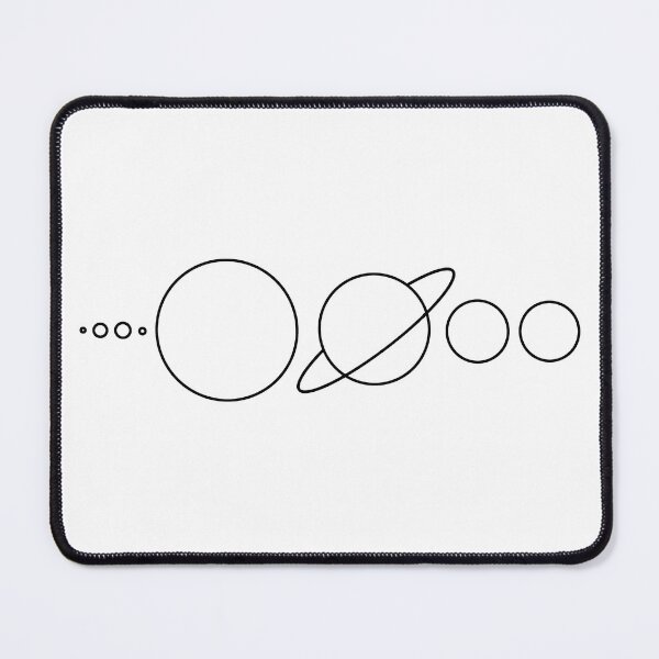 Item preview, Solar System line drawing black designed and sold by bravoalpha.