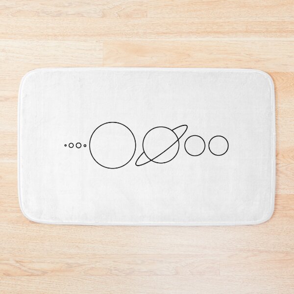 Item preview, Solar System line drawing black designed and sold by bravoalpha.