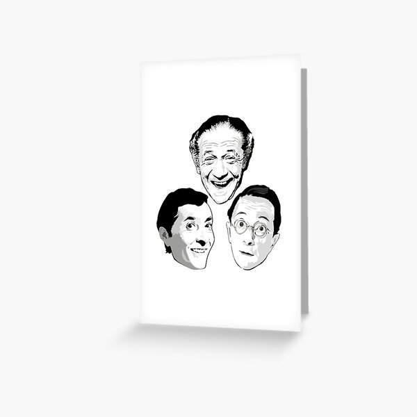 Kenneth Williams, Sid James and Charles Hawtrey Greeting Card
