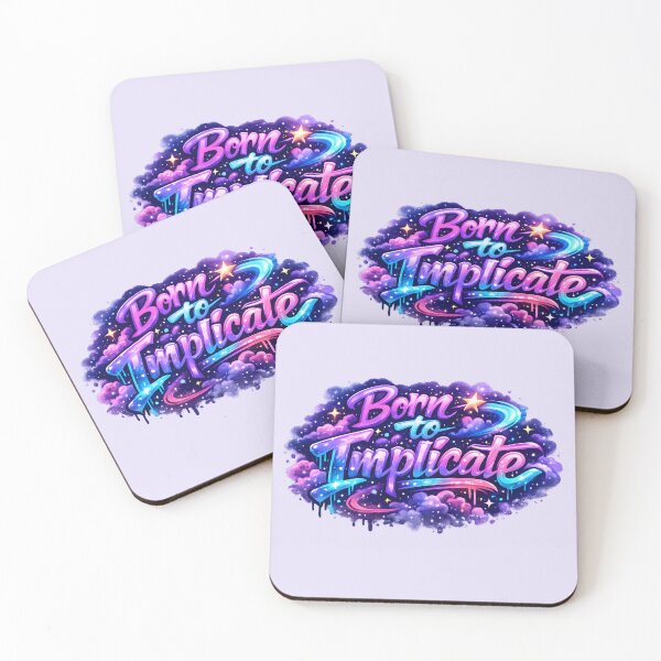 Item preview, Born to Implicate – Cosmic Graffiti Pragmatics Design designed and sold by Nerd Romance Café.