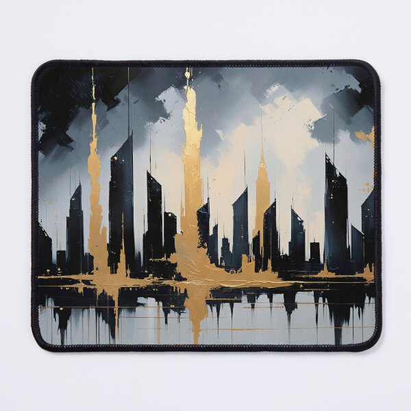 Item preview, Modern skyline with golden details designed and sold by paulrommer.