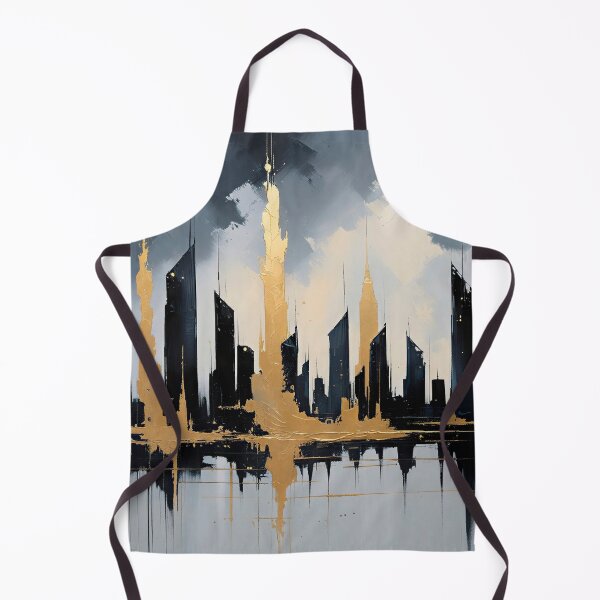 Item preview, Modern skyline with golden details designed and sold by paulrommer.