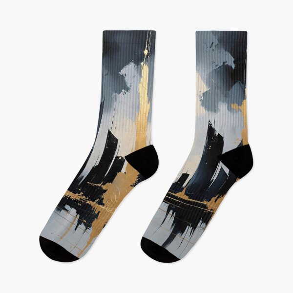 Item preview, Modern skyline with golden details designed and sold by paulrommer.