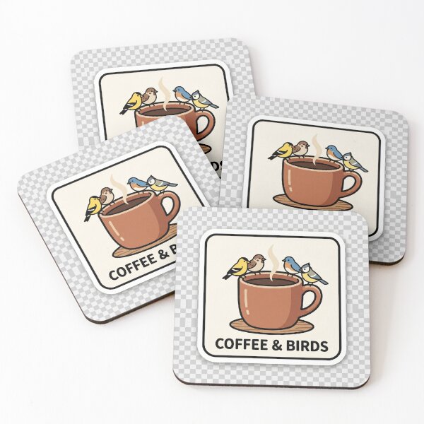 Item preview, Powered By Coffee & Birds – Funny Birdwatching Morning Nature Design designed and sold by joanwatson45.