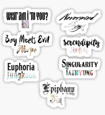 Bts Songs Stickers | Redbubble