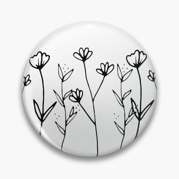 Item preview, Minimal Black Floral Aesthetic Design designed and sold by Rush2Buy.