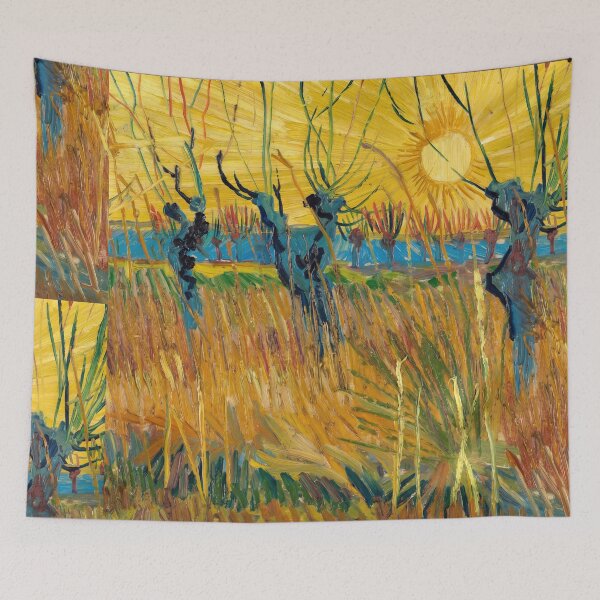 Item preview, Pollard Willows at Sunset Field designed and sold by artofuniverse.