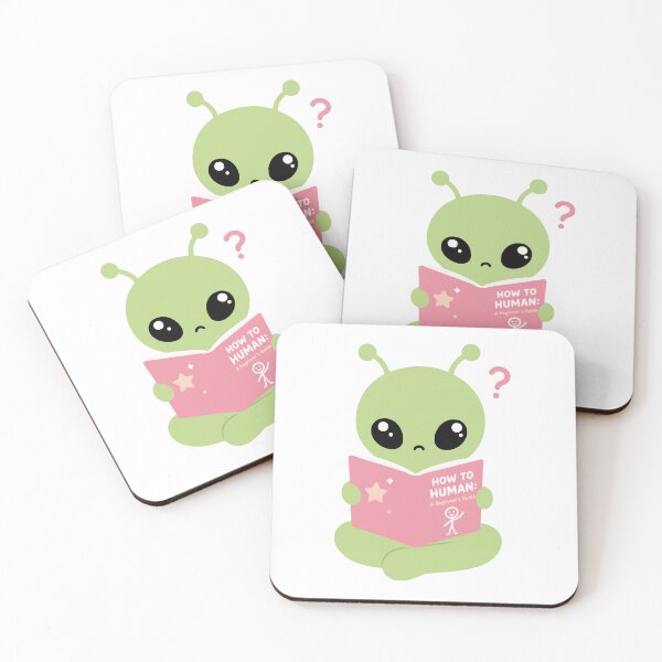 Item preview, How To Human: A Beginner's Guide — Funny Alien Trying To Fit In T-Shirt designed and sold by lenalenspod.