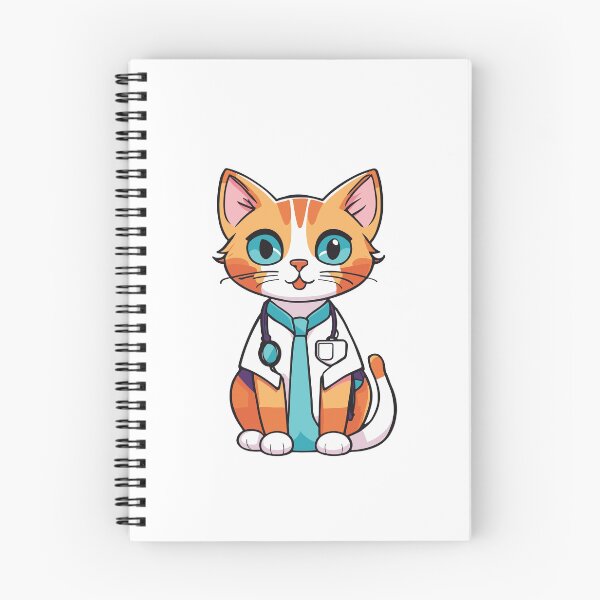 Item preview, Cat doctor, cheerful, friendly, bright, simple sticker in pixar style – Cute Lazy designed and sold by Artimax-Studio.