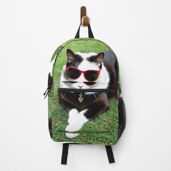 Item preview, Animals - Black and White Cat in Retro Wayfarer Sunglasses, Quirky 1980s Humor designed and sold by DoodyPets.