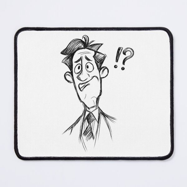 Item preview, Confused Coworker Reaction Sketch | Skeptical Office Humor Gift designed and sold by FMproject.
