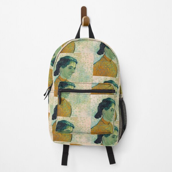 Item preview, Pensive Woman in Profile Green Tones designed and sold by artofuniverse.