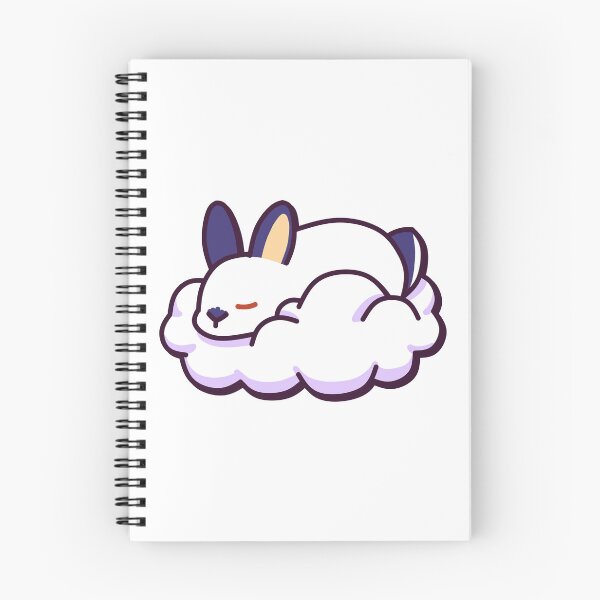 Item preview, Mona the Bunny Sleeping On A Cloud – Cute Kawaii-Inspired Design designed and sold by dittoon.