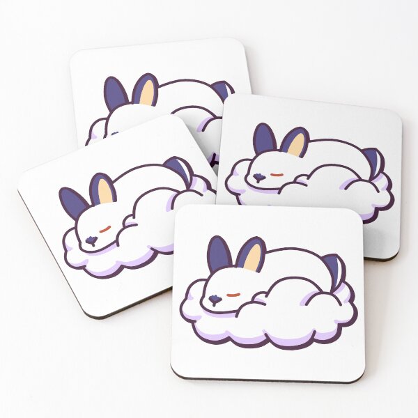 Item preview, Mona the Bunny Sleeping On A Cloud – Cute Kawaii-Inspired Design designed and sold by dittoon.