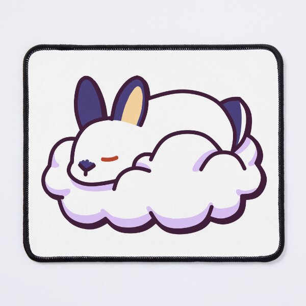 Item preview, Mona the Bunny Sleeping On A Cloud – Cute Kawaii-Inspired Design designed and sold by dittoon.