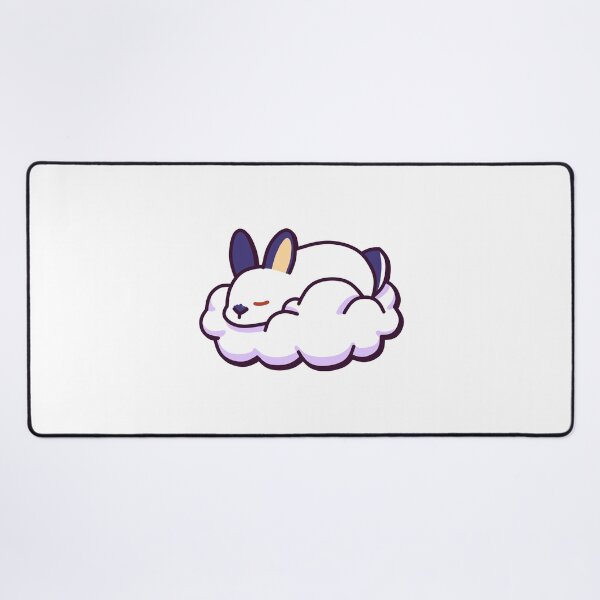 Item preview, Mona the Bunny Sleeping On A Cloud – Cute Kawaii-Inspired Design designed and sold by dittoon.