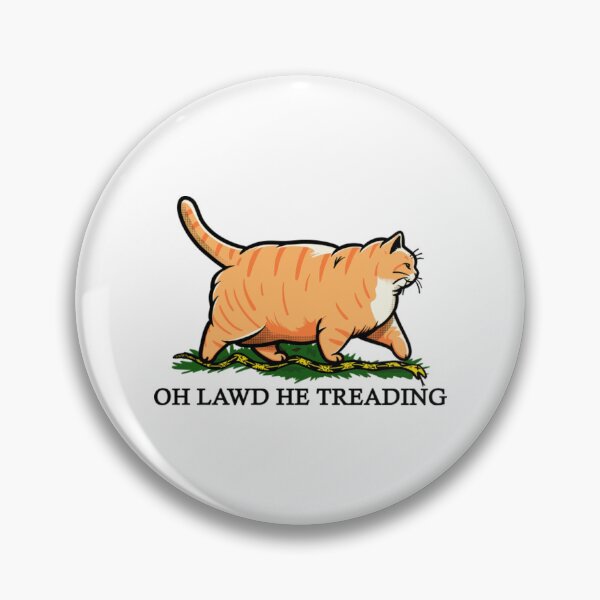 Item preview, Oh Lawd He Treadin Chonky Cat Snake Meme Classic T-Shirt designed and sold by Lilbahlil.