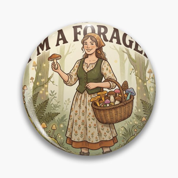 Item preview, Trust Me I’m A Forager – Funny Mushroom Cottagecore Nature Design designed and sold by joanwatson45.