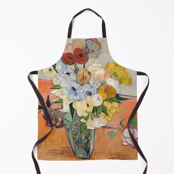 Item preview, Roses and Anemones in Japanese Vase designed and sold by artofuniverse.