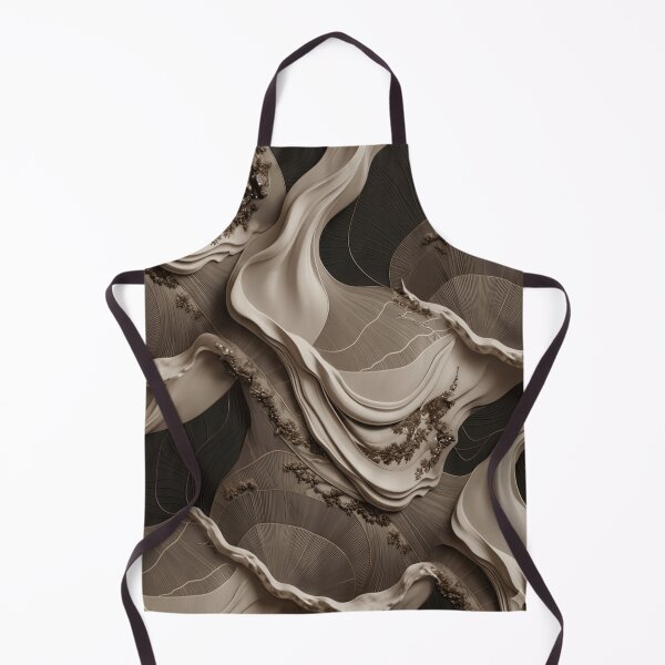 Item preview, Creamy Sculpted Waves | Luxury Beige Aesthetic Art designed and sold by Rawafi Art Studio.