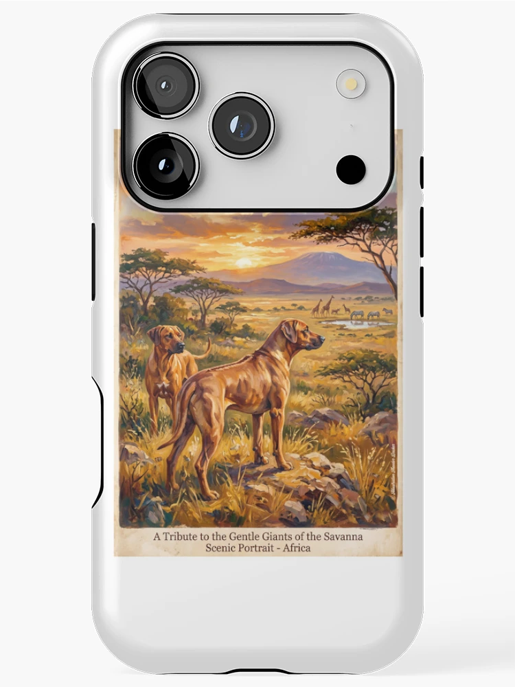 Thumbnail 1 of 4, iPhone Case, The Rhodesian Ridgeback designed and sold by Theodor Decker.