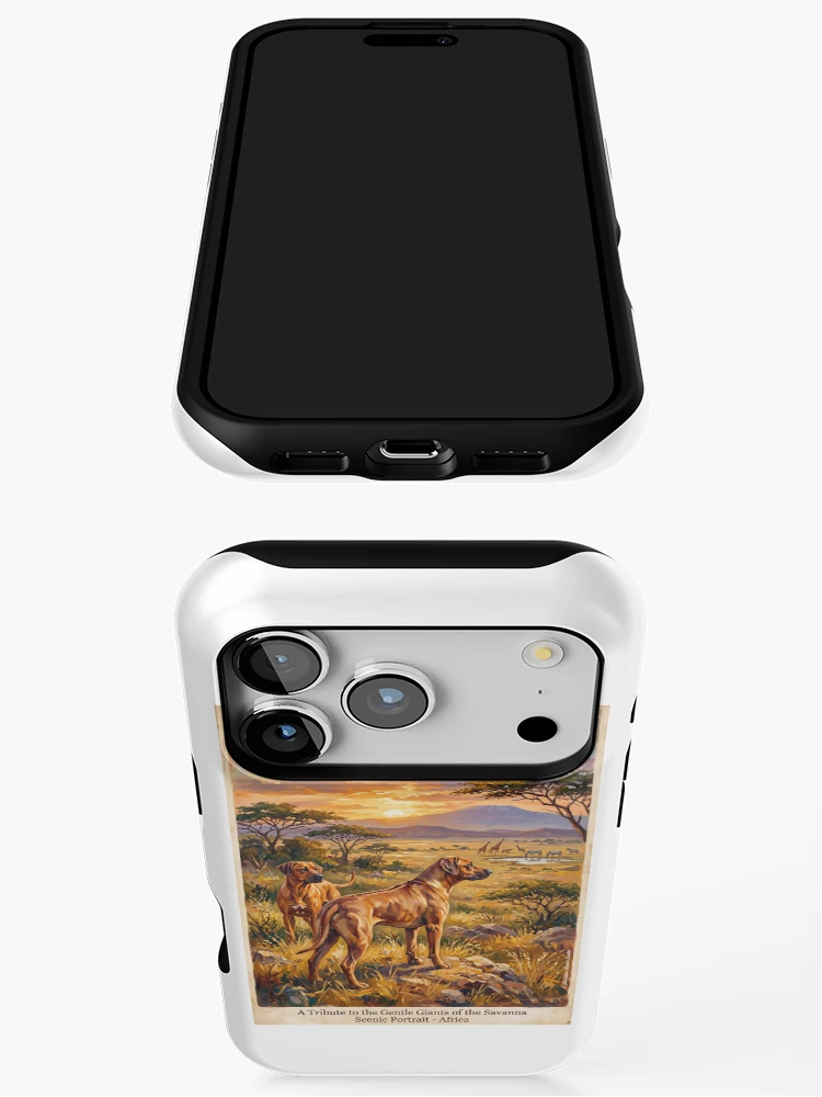 Thumbnail 3 of 4, iPhone Case, The Rhodesian Ridgeback designed and sold by Theodor Decker.