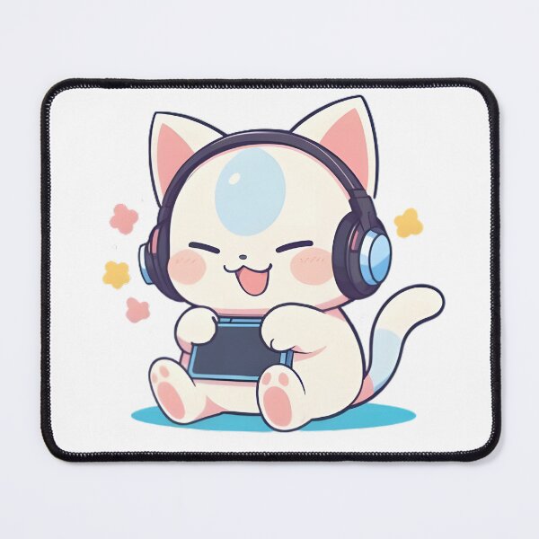 Item preview, Player 1 Cat — Kawaii Gamer Cat Sticker designed and sold by tommysworks.