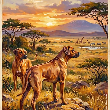 Artwork thumbnail, The Rhodesian Ridgeback by Theodor Decker