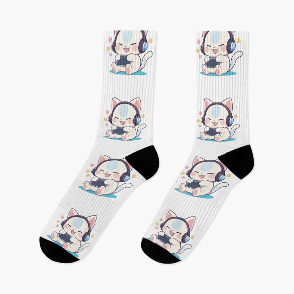 Item preview, Player 1 Cat — Kawaii Gamer Cat Sticker designed and sold by tommysworks.