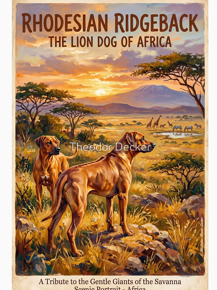 Thumbnail 4 of 4, V-Neck T-Shirt, The Rhodesian Ridgeback designed and sold by Theodor Decker.