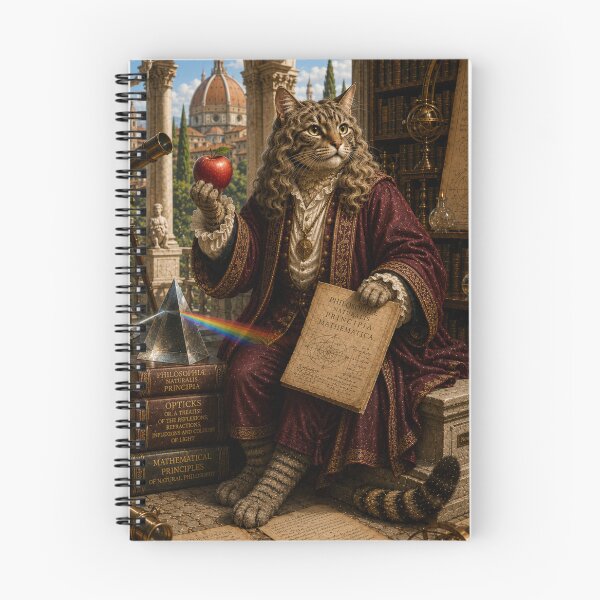 Item preview, Dreamscape Isaac Newton An Imagined Life of a Sleeping Gray Cat designed and sold by Mindworx21.