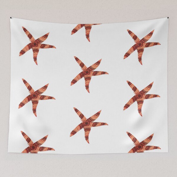 Item preview, Kawaii Patterned Starfish designed and sold by Pryhozha.