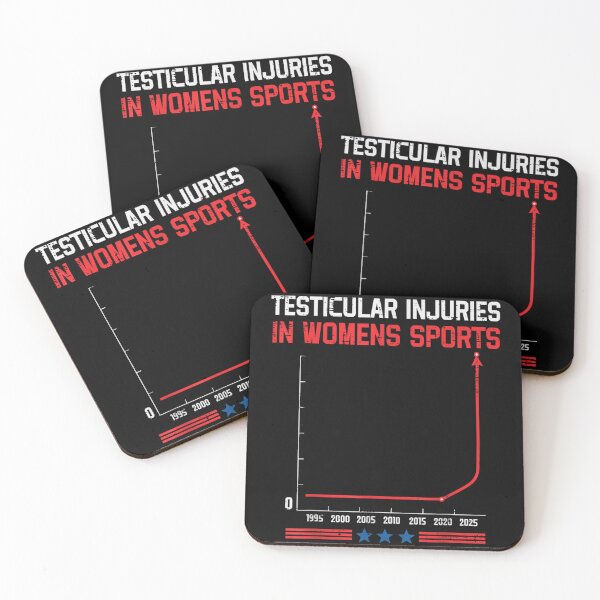 Item preview, Funny Testicular Injuries In Womens Sports Sarcastic Graph Satire Design designed and sold by KrystinaGiGi.