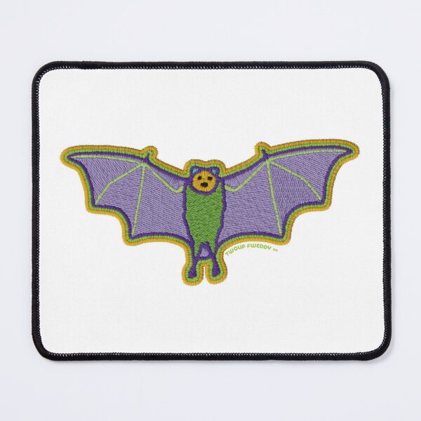 Item preview, Vibrant Bat Embroidery Style Cute Gothic Art designed and sold by TwolipfweddyTM.