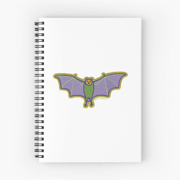 Item preview, Vibrant Bat Embroidery Style Cute Gothic Art designed and sold by TwolipfweddyTM.