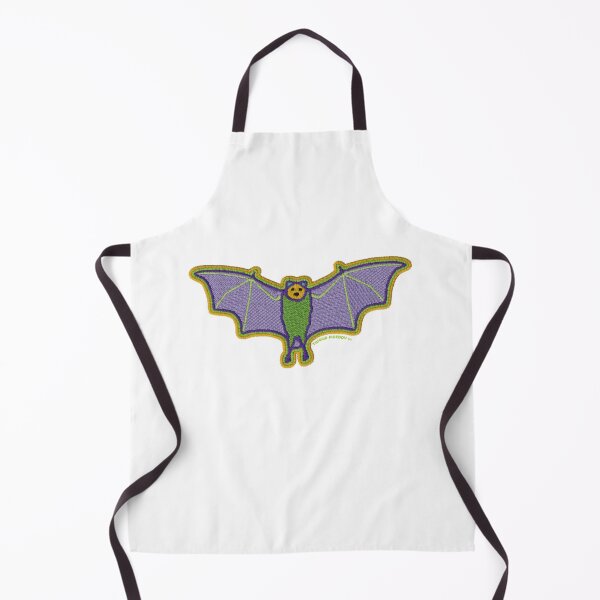 Item preview, Vibrant Bat Embroidery Style Cute Gothic Art designed and sold by TwolipfweddyTM.