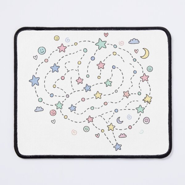 Item preview, Starry Brain — Pastel Dreamy Mind Doodle Art designed and sold by lenalenspod.