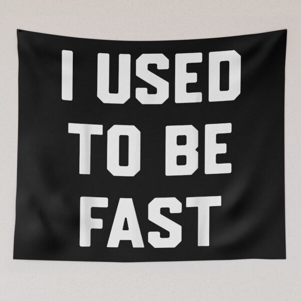 Item preview, Sarcastic I Used To Be Fast Vintage Retro Athletic Typography Design designed and sold by KrystinaGiGi.