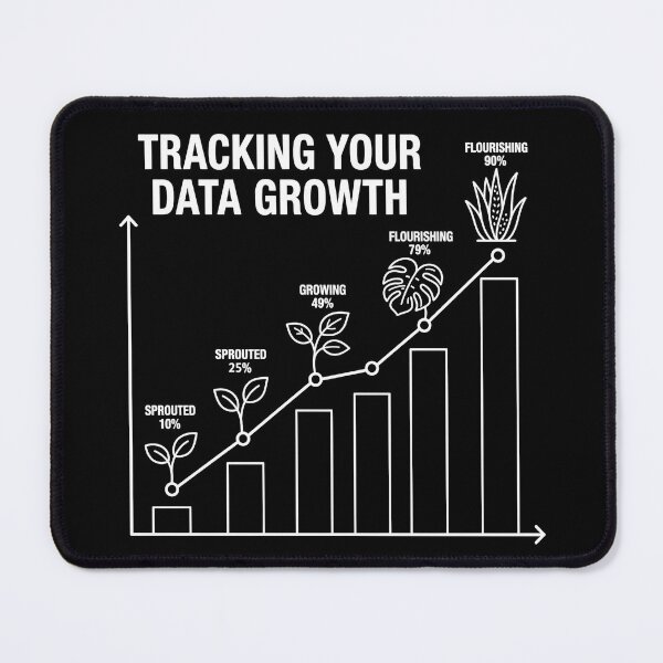 Item preview, Tracking Your Data Growth - Data Analyst & Plant Lover. designed and sold by spreadsheetcafe.